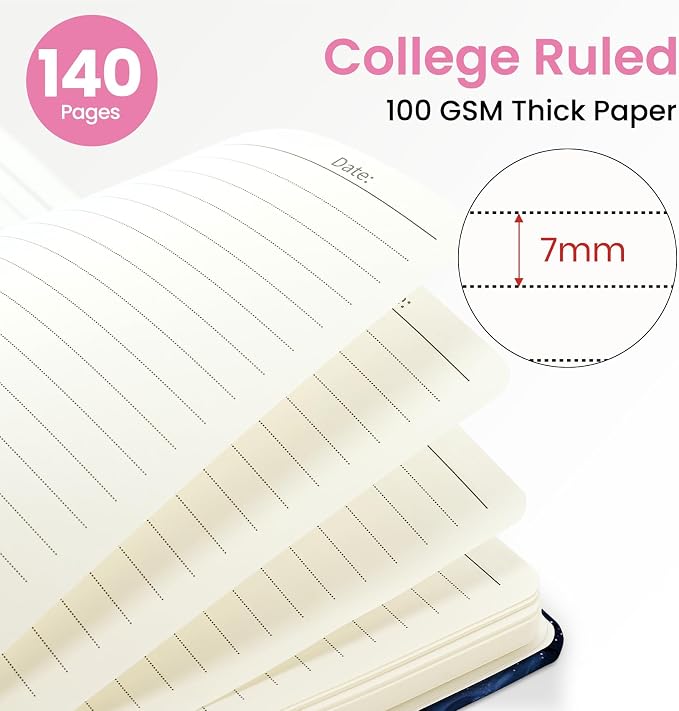 ZOTIA Lined Spiral Journal for Women, A5 Pretty Hardcover Notebook for Work - Image 2