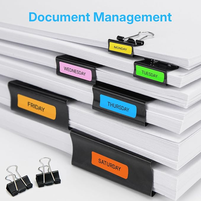 OWLKELA 100 Pcs Paper Binder Clip, Metal Paper Clamps, Home and School Supplies - Image 4