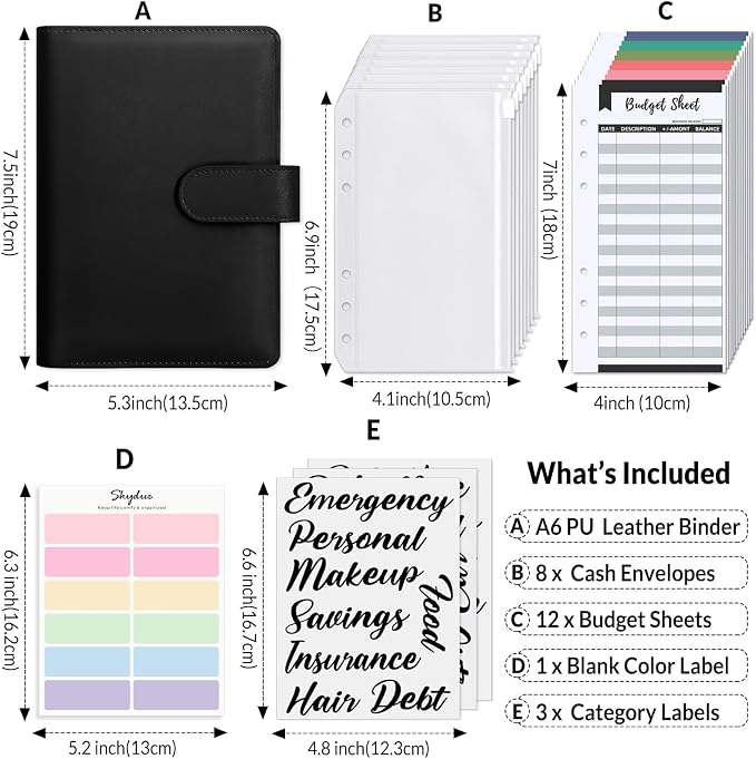SKYDUE Budget Binder, Money Saving Binder - Image 2