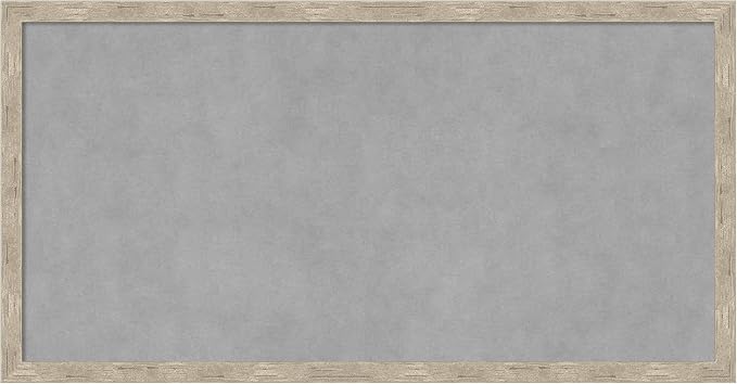 Amanti Art Silver Framed Magnetic Board 13x25 Small Vision Board by AmantiArt