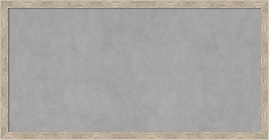 Amanti Art Silver Framed Magnetic Board 13x25 Small Vision Board by AmantiArt