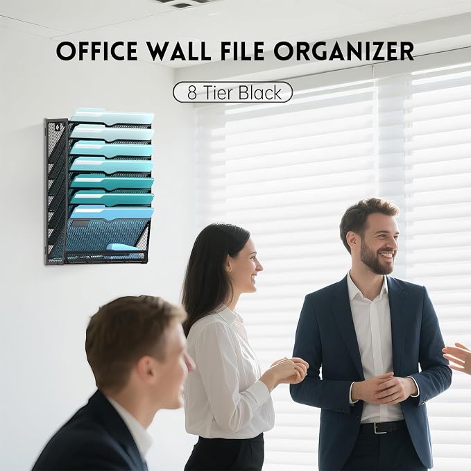 2 Pack 8-Tier Hanging Wall File Organizer - Image 6