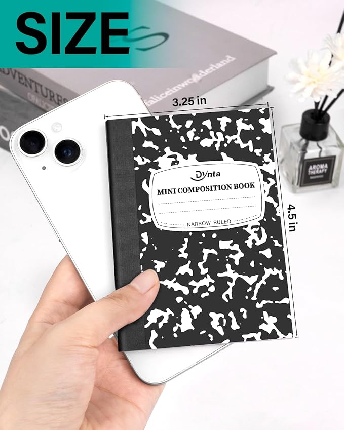Dynta Mini Composition Notebooks Bulk, 40 Packs 3.25 x 4.5 inch Composition - Image 2