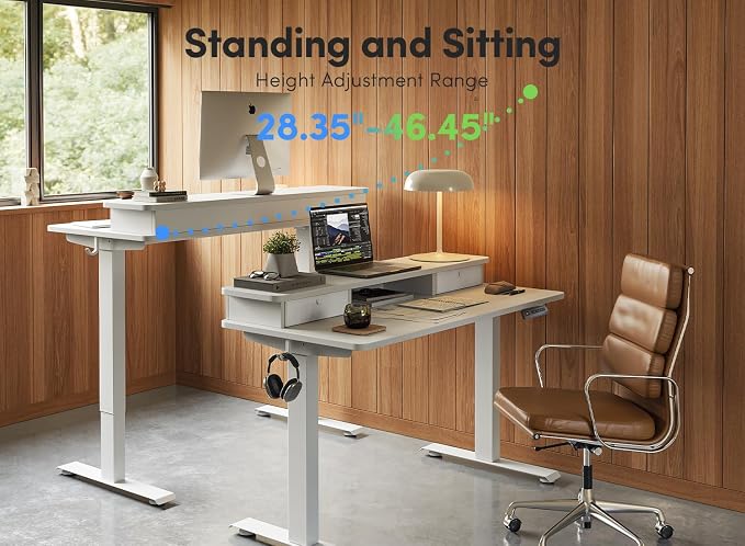 FEZIBO 40 x 24 Inch Height Adjustable Electric Standing Desk - Image 5