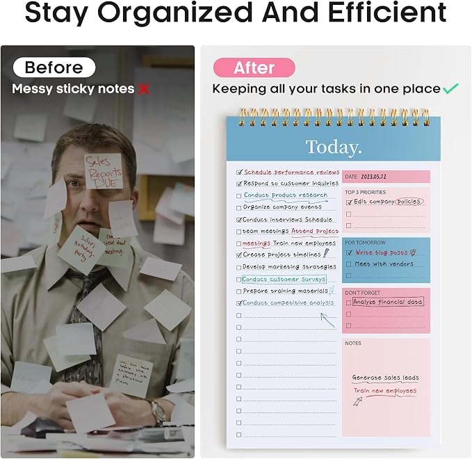 Taja 6 Pack of To Do List Notepad - Image 5