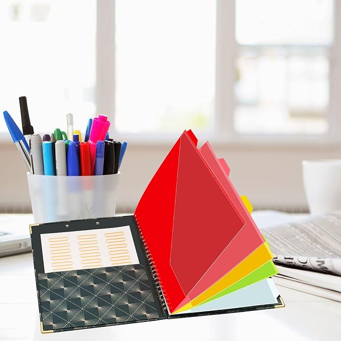 Clipboard Folio with Refillable Notepad, Hardcover Spiral Clipboard Folder - Image 7