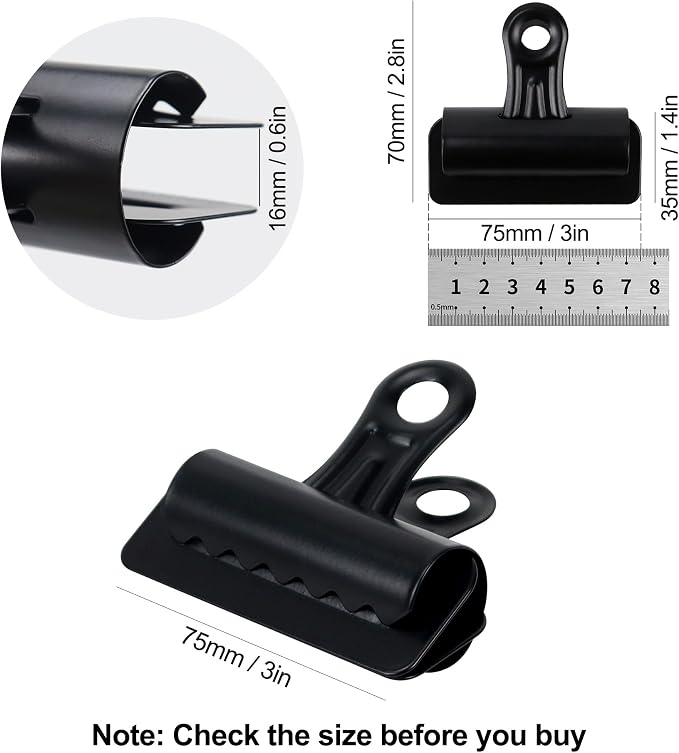 MultiBey 75mm Large Bulldog Clips - Image 4