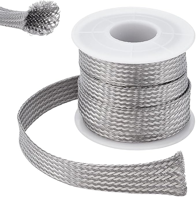 UNICRAFTALE 304 Stainless Steel Expandable Braided Cable Sleeve Knitting by UNICRAFTALE