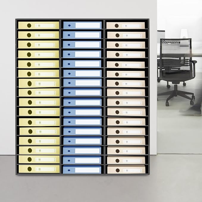 Literature Organizer, Desktop File Sorter Mail Center, Paper Storage Cabinet - Image 2