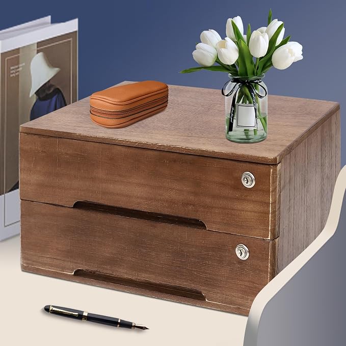 Wooden Desktop Storage Box - Image 6