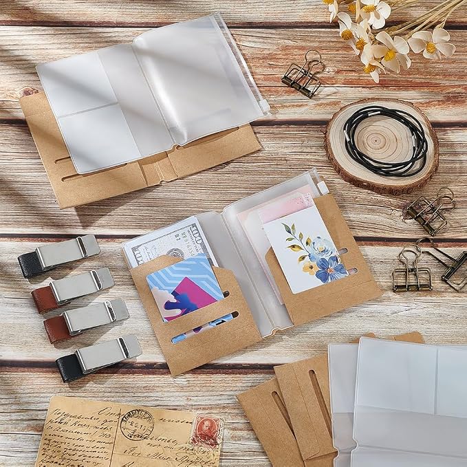 OLYCRAFT 4 Pack Travelers Notebook Accessories Kit Travel Diary Accessory Set - Image 4