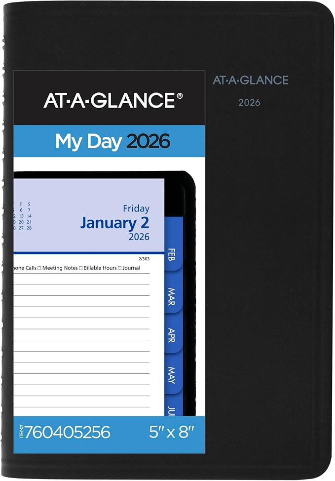 AT-A-GLANCE 2026 Appointment Book Planner, Daily & Monthly, QuickNotes by AT-A-GLANCE
