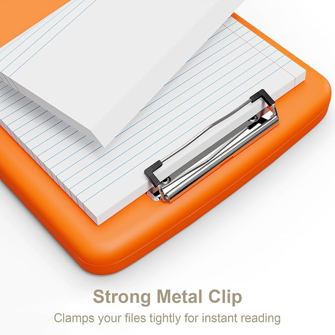 Piasoenc Clipboard with Storage, 8.5 x 11 Organization Box with Pen Holder and - Image 4