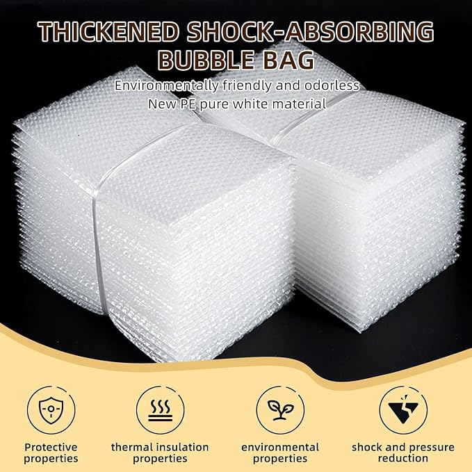 50Pcs Bubble Pouche Wrap, 8”x12” Bubble Bags - Image 5