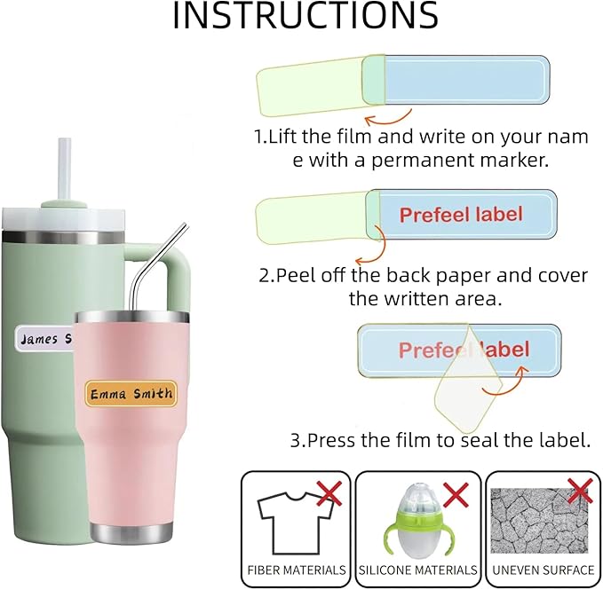 Self-Laminating Waterproof Water Bottle Labels - Image 3