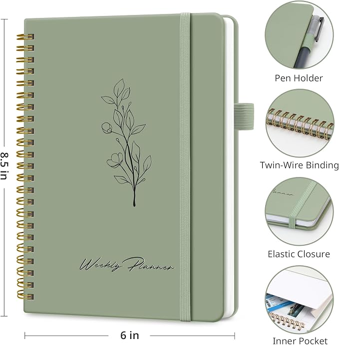 Taja Undated Weekly Planner, Weekly To Do List Notebook - Image 6