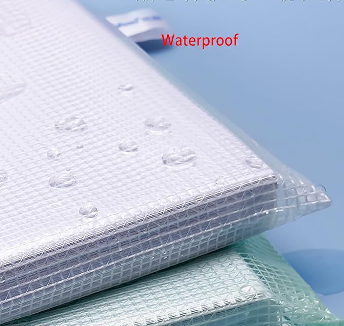 Zipper Documents Storage Bag, 10 Pack A4 Size Plastic Waterproof 13 Inch x 9 - Image 4
