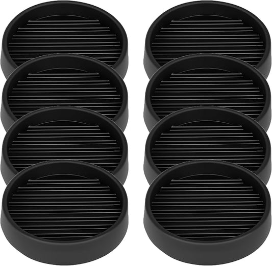 Non Slip Furniture Pads, 2.5” Round Rubber Caster Cups, Anti-Slip Gripper by VOCOMO