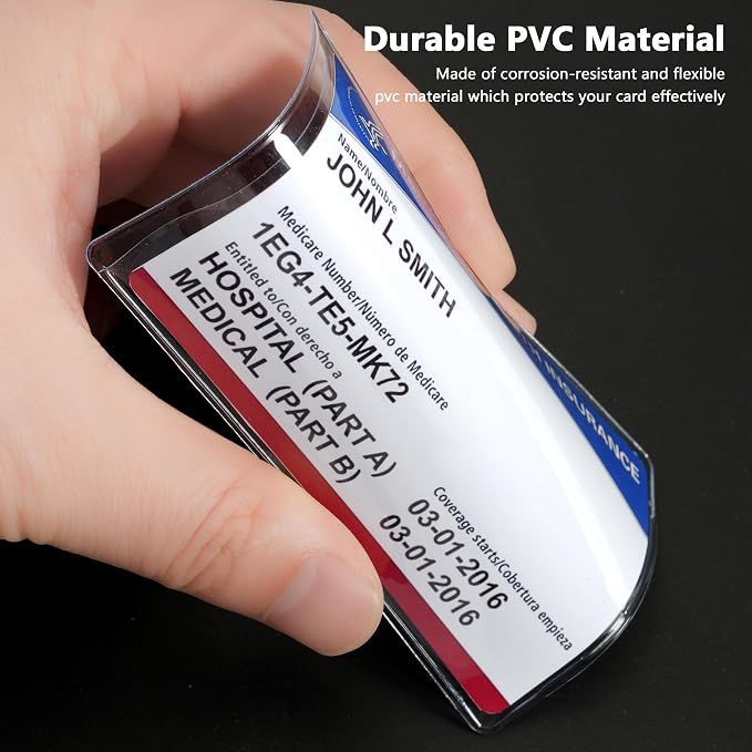 New Medicare Card Holder Protector Sleeves, Social Security Card Protector - Image 2
