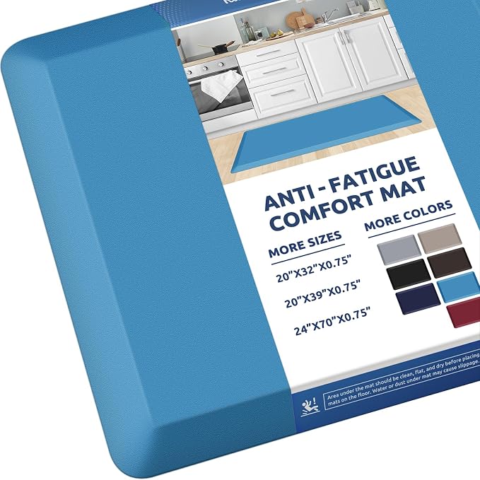 KitchenClouds Kitchen Mat Cushioned Anti Fatigue Rug 20"x39" Water Resistant by KitchenClouds