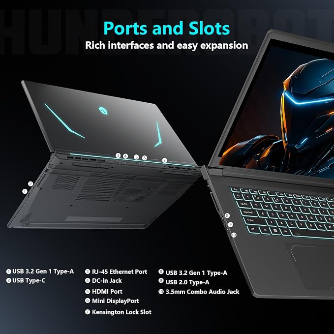 Thunderobot Storm 17 5060 Gaming Laptop, 17.3" QHD 165Hz 2K Display, Core - Image 8