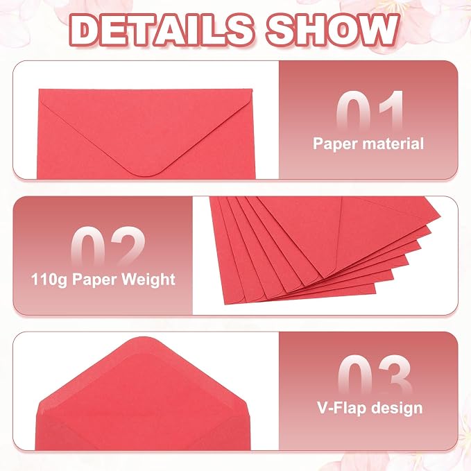 PATIKIL 7x5 Inch Invitation Envelopes - Image 4