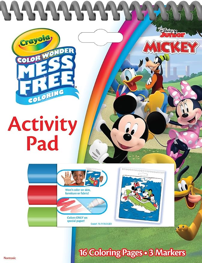 Crayola Disney Color Wonder Bundle, Toddler Mess Free Activity Pads & Markers - Image 4