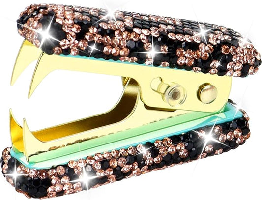 MultiBey Rhinestone Staple Remover, Handmade Bling Crystal Gold Cute Staple by MultiBey