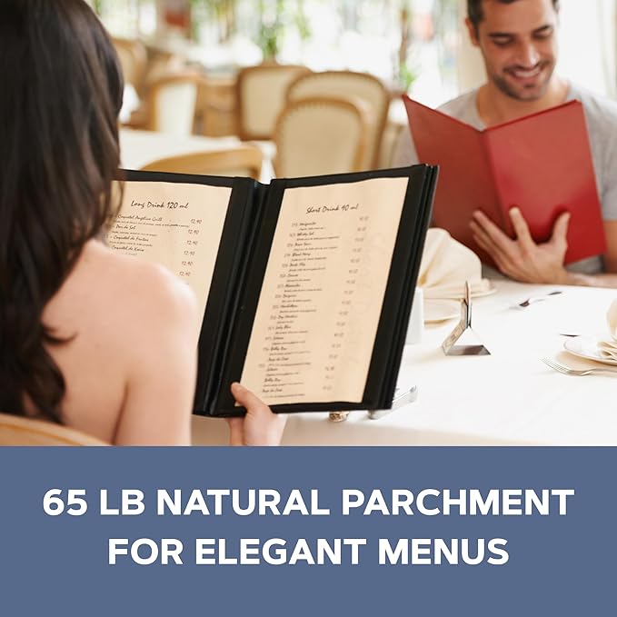 300 Natural Parchment 65lb Cover Paper Sheets 8.5X14 Inches Cardstock Weight Colored Sheets 8.5X14 Inches Legal|Menu Size - Printable Old Parchment Semblance-DeskLoop Office