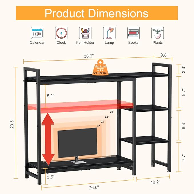 Snughome Adjustable Desk Shelf - Image 3