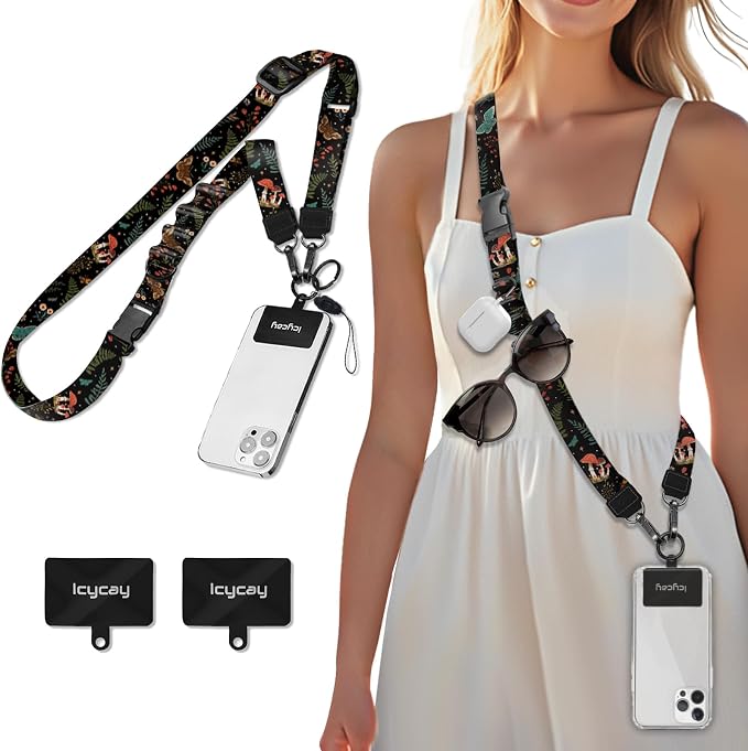 Icycay Phone Lanyard Crossbody, Butterfly Cell Phone Strap by Icycay