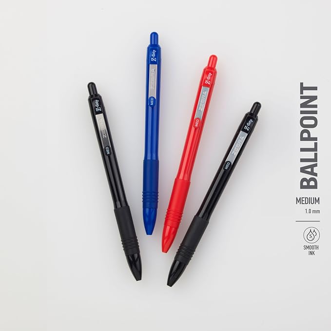 Zebra Pen Z-Grip Recycled Ballpoint Pens, Durable Metal Clip, 68% Recycled - Image 4