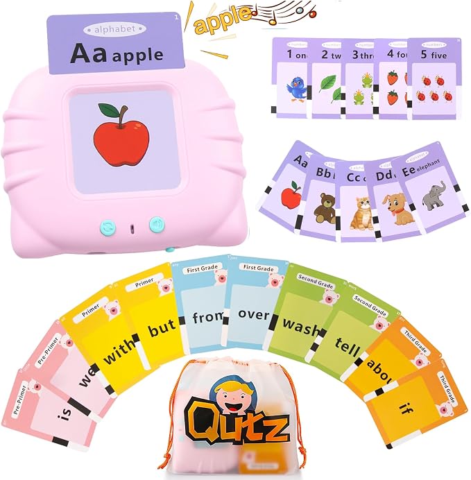 QuTZ ABC Flash Cards for Toddlers 2-4, Autism Toys, Speech Therapy Educational by Qutz-AFunLand