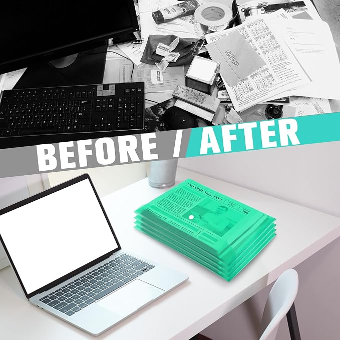 24 pcs Plastic Filing Envelopes - Image 7