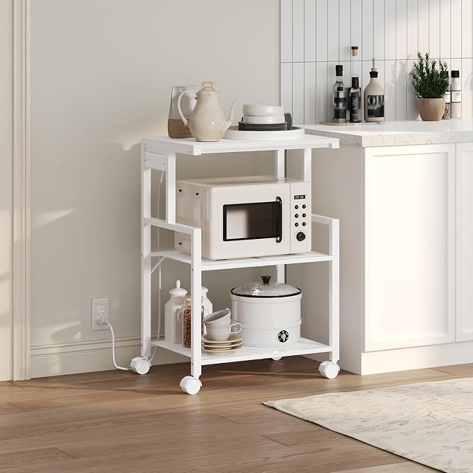 MAHANCRIS Mobile Printer Stand, 3-Tier Industrial Printer Cart - Image 8