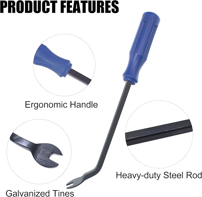 Upholstery Staple Remover, Construction Staple Remover Tool, Heavy Duty Tack - Image 3