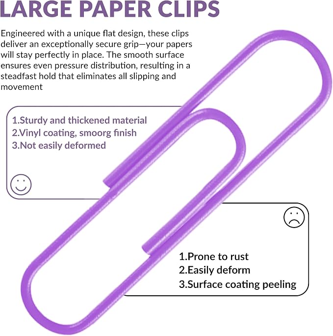 Jumbo Paper Clips, 2 Inch Large Paper Clip - Image 5