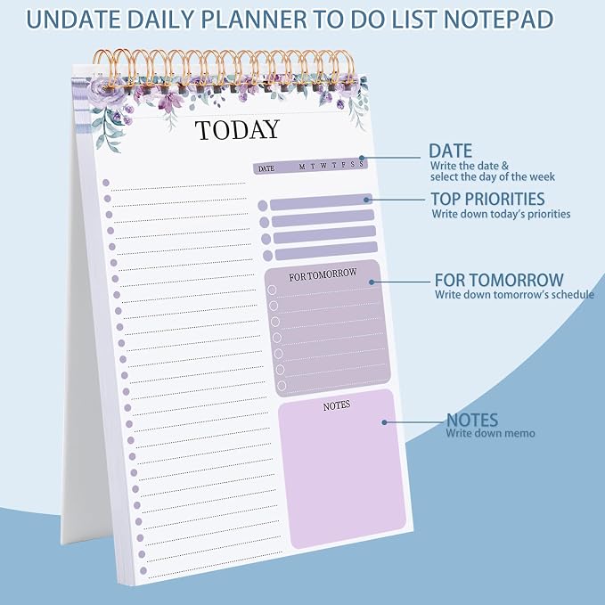 Thboxes 2 Packs To Do List Notepad, Totally 208 Pages To Do List Notebook A5 - Image 4