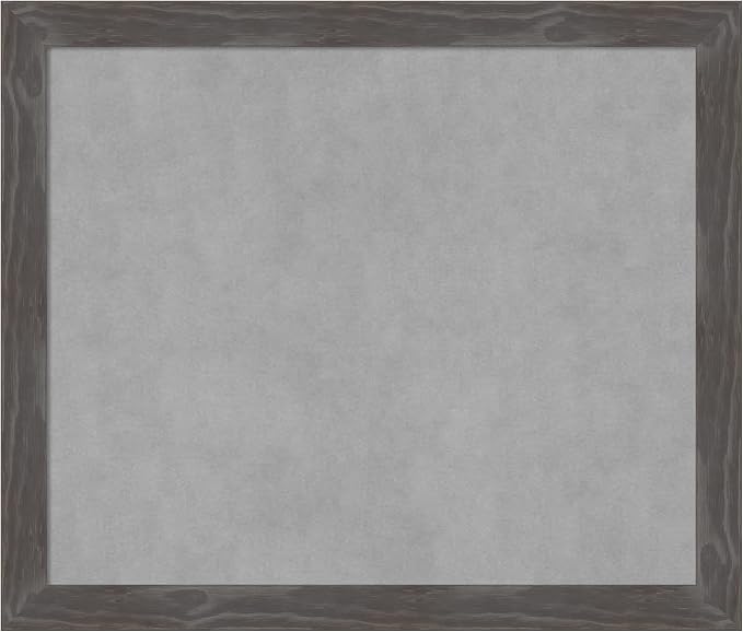 Amanti Art Grey Framed Magnetic Board 23x27 Medium Vision Board by AmantiArt