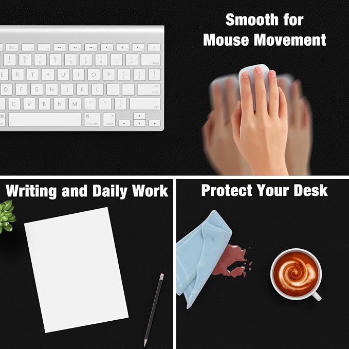 Hsurbtra Desk Pad, XXXL Extended Mouse Pad, Waterproof Desktop Blotter Protector - Image 4