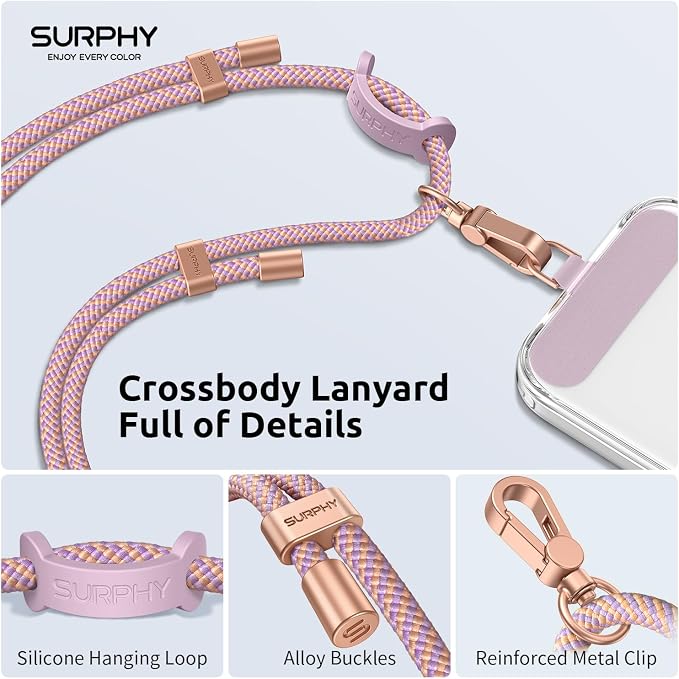 SURPHY Phone Lanyard Crossbody, Phone Strap Crossbody - Image 2
