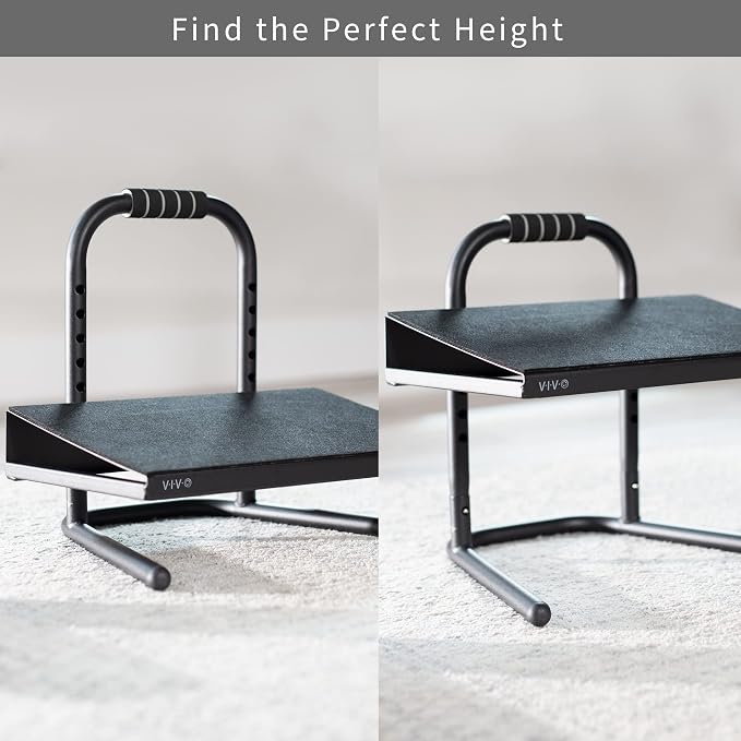 VIVO Ergonomic Height Adjustable Foot Rest Relief Platform, Elevated Stool - Image 7