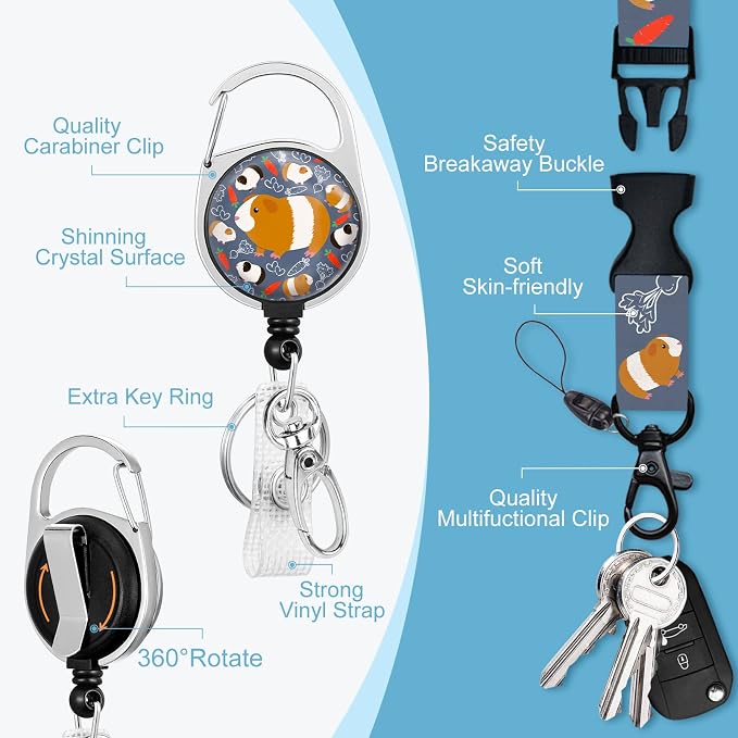 Hamster Lanyards for Id Badges, ID Badge Holder - Image 4
