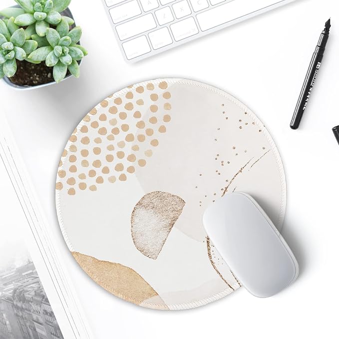ITNRSIIET Round Mouse Pad with Stitched Edge Premium-Textured Waterproof - Image 7