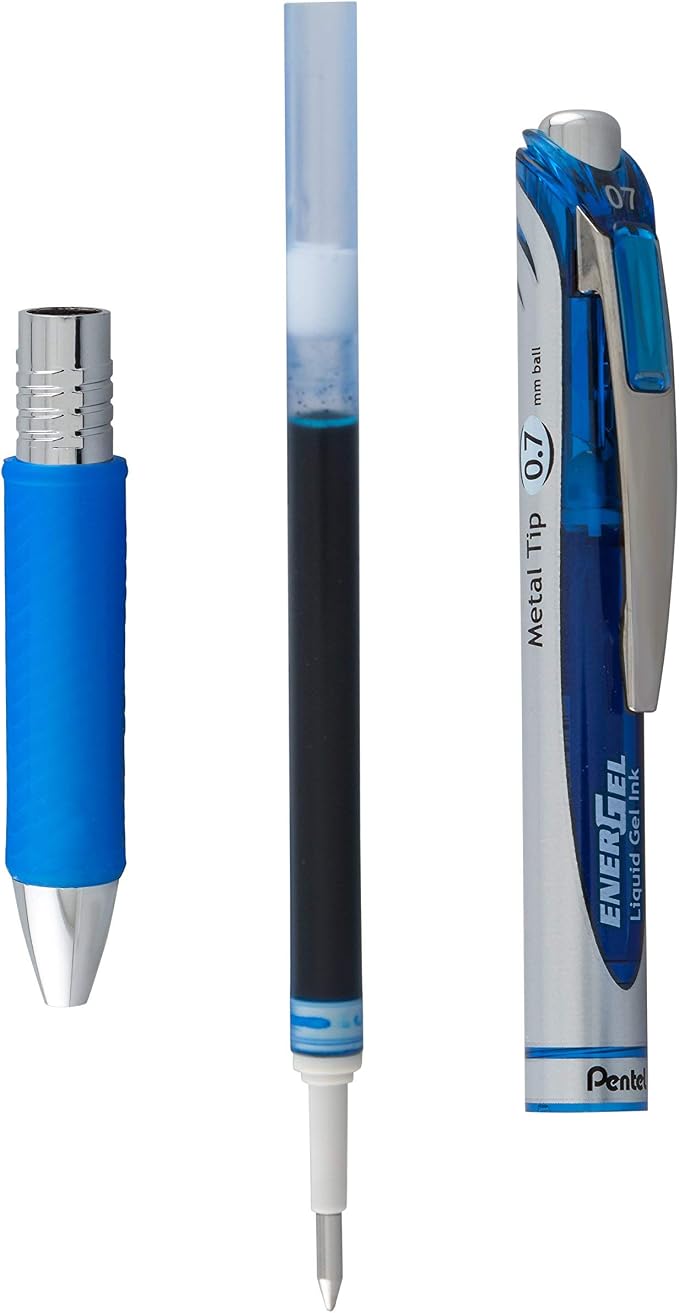 Pentel EnerGel RTX RT Liquid Gel Pen, Metal Tip, 12-Pk Window Box of 12 -Pack - Image 5
