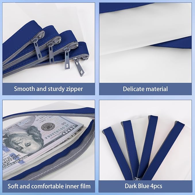 Clear Money Envelopes for Cash 7.6"x3.7" | Money Bags - Image 5