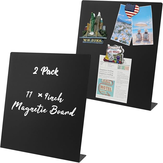 2 Pack Magnetic Board, Magnet Board, Metal Magnetic Bulletin Board, Magnet by Unknown