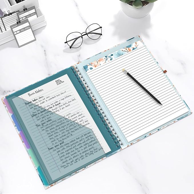 Hongri Clipboard Folio with Refillable Lined Notepad, 8.5 x 11 Folders with - Image 7