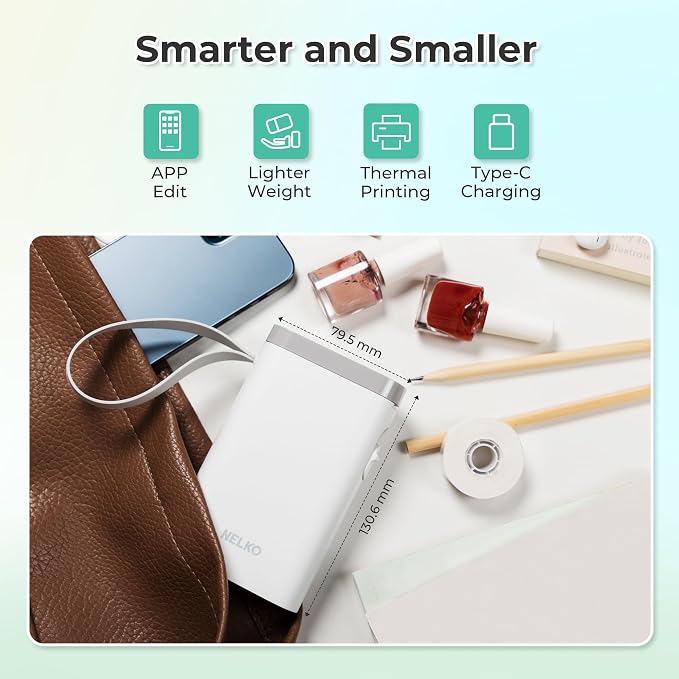 Nelko Label Maker Machine with Tape, P21 Bluetooth Label Printer, Wireless Mini - Image 3