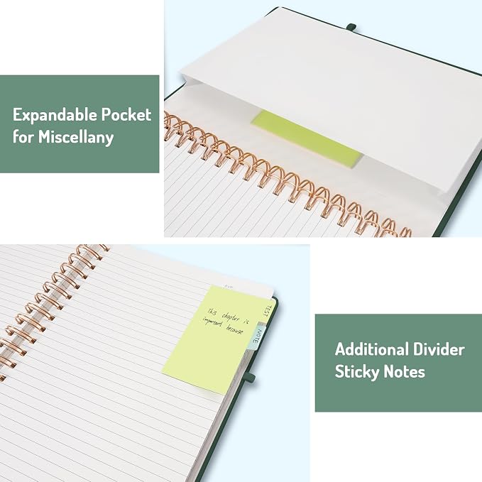 Forvencer Lined Spiral Journal Notebook - Image 5